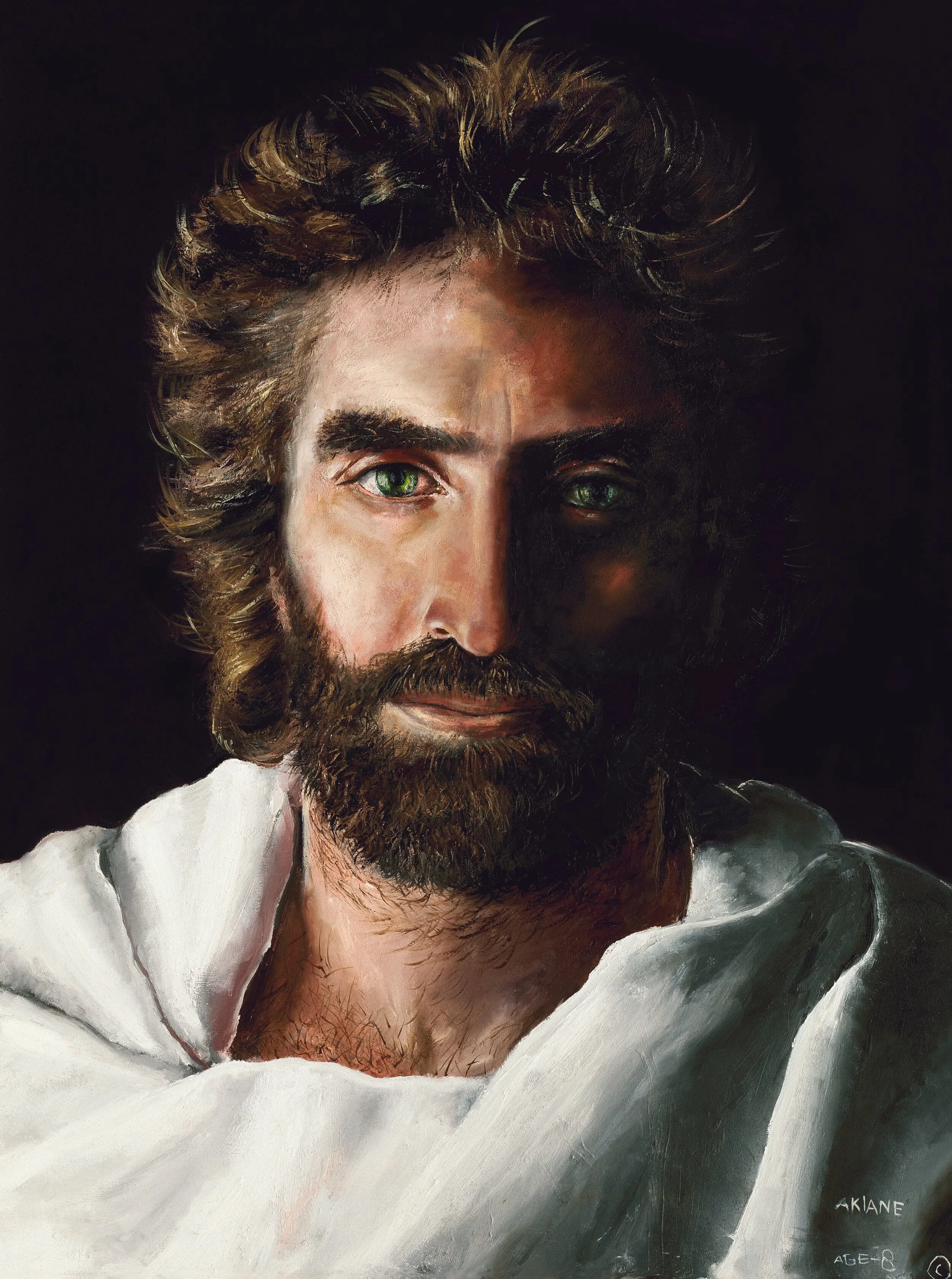 Portrait painting of Christ known as Prince of Peace