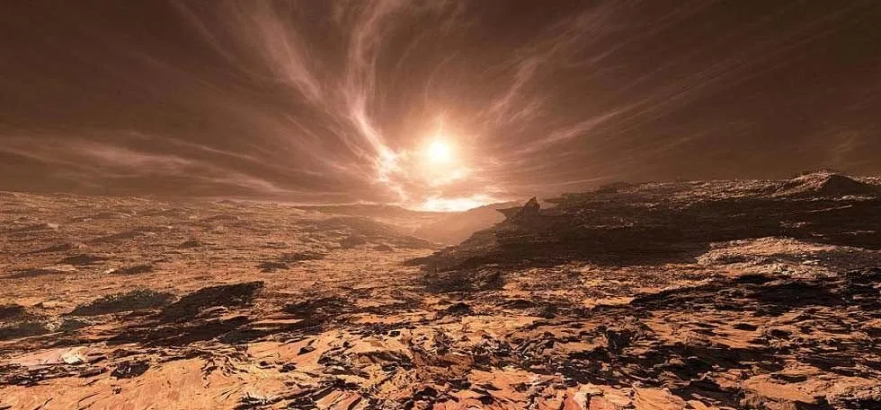 Night sky filled with stars over a horizon