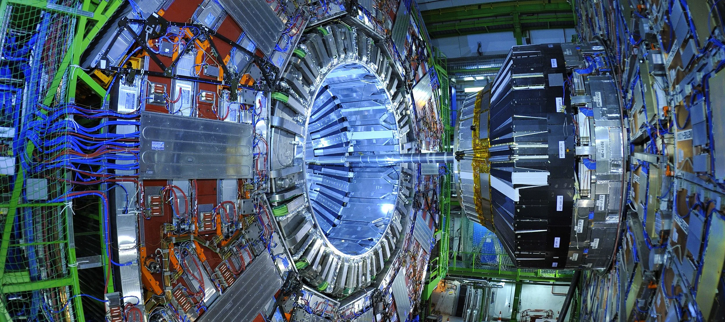 Interior of the Large Hadron Collider tunnel