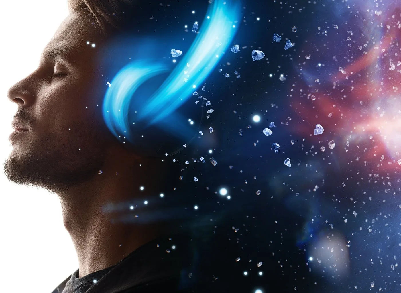 Man Headphones Cosmos