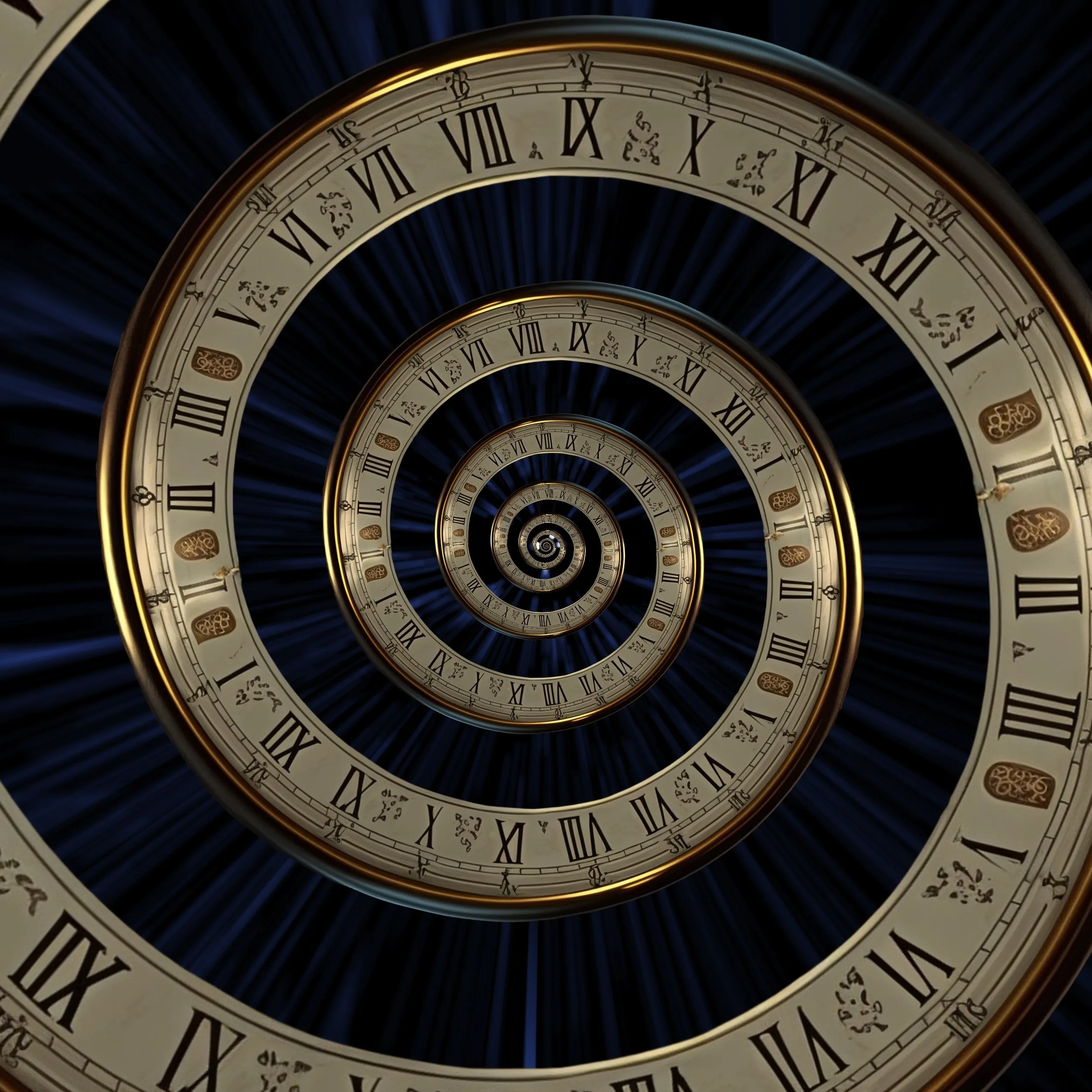 Surreal Infinity Time Spiral