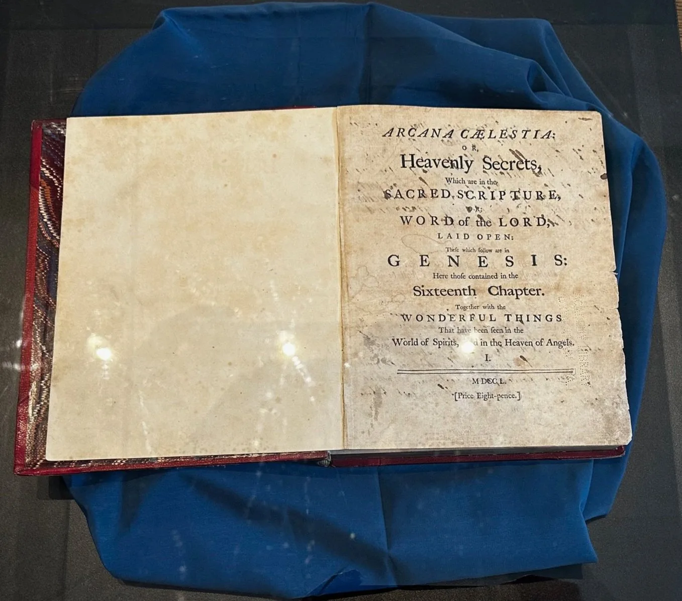 Set of volumes of Swedenborg's Arcana Caelestia