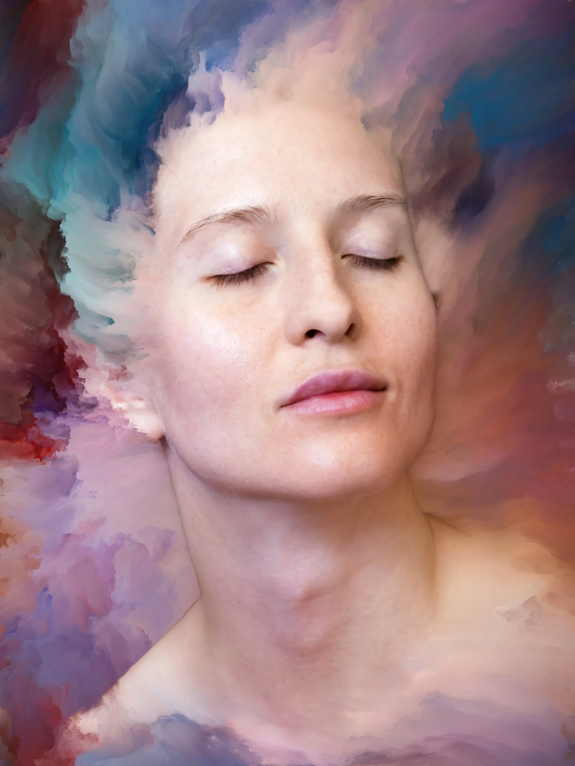 Color Painting Woman